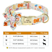 Load image into Gallery viewer, Fashion Printed Dog Collar Personalized Nylon Dog Collar Custom Pet Puppy Cat Collars Engraved ID Tag Collars Dog Accessories