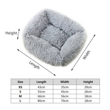 Load image into Gallery viewer, Square Dog Beds Long Plush Solid Color Pet Beds Cat Mat For Little Medium Large Pets Super Soft Winter Warm Sleeping Mats