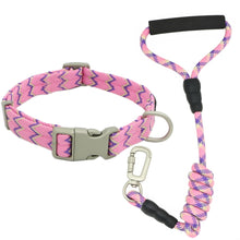 Load image into Gallery viewer, Nylon Dog Collars Leashes Adjustable Dog Rock Climbing Dogs Collar for Small Medium Large Pet Collars Leashes Set  S-XL