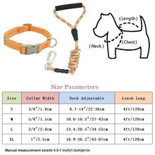 Load image into Gallery viewer, Nylon Dog Collars Leashes Adjustable Dog Rock Climbing Dogs Collar for Small Medium Large Pet Collars Leashes Set  S-XL