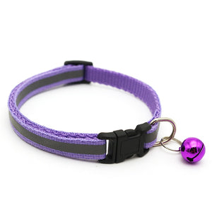 Adjustable Nylon Dog Collars Pet Collars with Bells Charm Necklace Collar for Little Dogs Cat Collars Pet Supplies Acessorios
