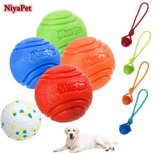 Load image into Gallery viewer, 5/6/7/8cm Dog Ball Pet Dog Toy Indestructible Chew Toys Ball with String Interactive Toys for Large Dog Puppy Bouncy Rubber Ball